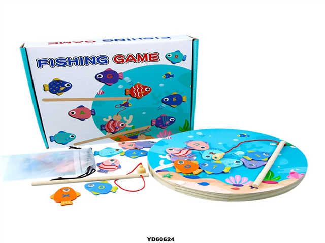 WOODEN BOARD FISHING GAME