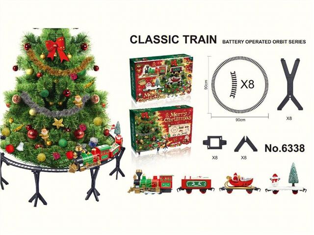 LIGHTS, TRAIN SOUND/CHRISTMAS TRACK TRAIN/CHRISTMAS TREE ORNAMENTS