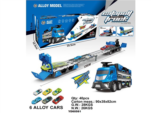 EJECTION RAIL CAR AND 6 ALLOY CARS