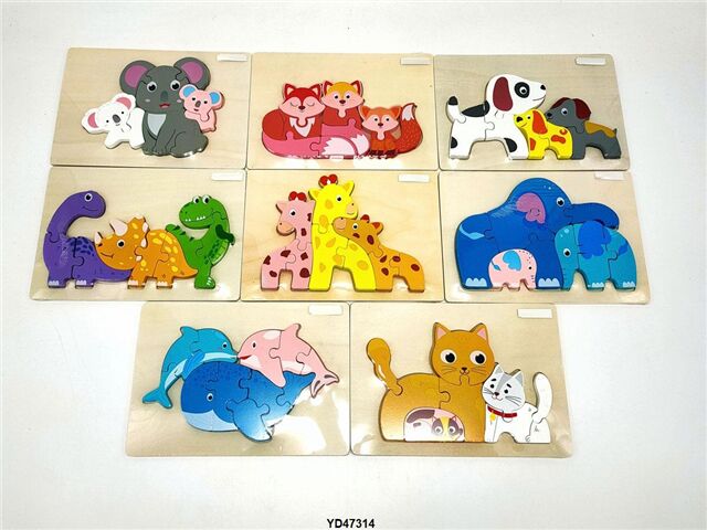 WOODEN ANIMAL PUZZLE BOARD